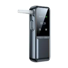 Presisjon Digital Pust Alkohol Tester Profesjonell Alkometer Med LCD-skjerm USB Oppladbar Elektronisk Alkoholtester