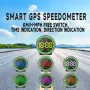Car Speedometer Head-Up Display 7 Color Lights GPS Dashboard Monitor Overspeed Warning Large Fonts Plug and Play Universal