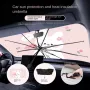 Creative Car Retractable Sunshade Foldable Umbrella Thermal Insulation UV Protection Cartoon Bear Rabbit Print Anti-UV Sunshade