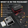 MUDIRO 6000A Car Jump Starter with Air Compressor 150PSI PD30W Fast Charge 2 LED Lights Smart Display for Cars Motorcycles 10L Diesel Engines