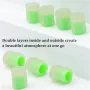 4PC Car Luminous Valve Caps Fluorescent Night Glowing Car Motorcycle Bicycle Wheel Styling Tyre Hub Universal Cap Decor