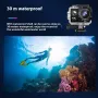 AUSEK 4K 30FPS HD Action Camera 30M Waterproof Protection Sports Camera Support WIFI for Mountain Climbing Scuba Diving Skiing