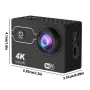AUSEK Q306 HD DV 2.0-inch LCD Screen 4K Sports Camera Outdoor Wireless Shooting Action Camera Dedicated Recorder