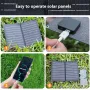 9W Portable Solar Panel Monocrystalline Silicon 6V Outdoor Charging Mobile Phone Tablet Power Bank USB-C USB-A Output