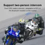 Coralme Q18 1000M Motorcycle Intercom Helmet bluetooth Headphones Music Sharing Headset