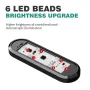 LED Car Door Welcome Light Multicolor Flash Cordlessd Atmosphere Warning Light Anti-collision Rear-end Light