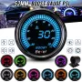 2\ 52mm 12V Universal Car Turbo Boost Pressure Gauge Meter PSI Digital LED Readout Display 10 Colors with Sensor -30~30PSI