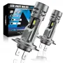 NOVSIGHT A500-N58-H7 2PCS Car LED Front Headlights Bulbs 6500K LED Headlamp Waterproof For All Cars With H7 Type Bulbs
