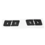 Matte Black Car Door Lock Switch Button Repair Stickers Decals Pin For Audi A3L