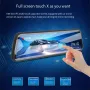 9.66 Inch Car Dash Camera Three-Way Recording 1080P Front 720P Interior 720P Rear Wide Angle WiFi G-Sensor 128GB Support H.264 Video Compression