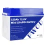 PWOD 12.8V 320Ah 3840Wh Mini LiFePO4 Battery Storage Box RV & Boat Lithium Battery Built-in BMS IP65 Protection