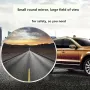 2PCS Car Blind Spot Mirror 360° Adjustable HD Glass Wide Angle Rearview Frameless Round Frame Convex Blind Spot Mirror Safety Driving Wide Angle Adjustable Clear Rearview Mirror