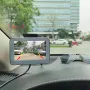 Wireless Solar Powered Backup Camera AHD 5 Inch Rear View Monitor Wide Angle Night Vision Long Range Transmission Waterproof