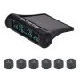 Solar Power Wireless Tire Pressure Monitoring System 6-Wheel External TPMS Tire Detector for Truck Bus Lorry