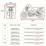 210D Motorcycle Cover Rainproof Sunscreen Anti-UV Motorbike Cover Thickened Oxford Cloth Dust Cover Built-In Anti-Theft Buckle