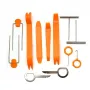 12pcs/set Car Radio Door Clip Panel Trim Dash Audio Removal Open Installer Pry Tool For Auto Vehicle