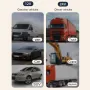 12V Dual-Head Car Fan Cooling Fans 360° 2 Speed Adjustable Mini Size Five-blade Strong Wind with Parking Number Plate For Auto Cooler