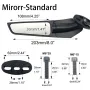2PCS Universal Motorcycle Rearview Mirror Wind Deflector Wing for KAWASAKI Ninja 300 2013-2020 for SUZUKI GSXR600 2001-2021