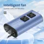 500W Peak Car Power Inverter DC 12V to AC 110V LCD Display Dual AC Outlets 4 USB Car Charger for Car Home Laptop Truck