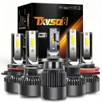 ペア120W LED車のヘッドライト電球6000Kホワイトカーヘッドランプ20000LM DC 9V-32V LEDオートランプIP68防水率