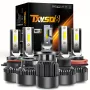 Pair 120W LED Car Headlight Bulbs 6000K White Car Headlamp 20000LM DC 9V-32V LED Auto Lamp IP68 Waterproof Rate