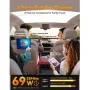 4 in 1 Retractable Car Charger Adapter 69W 180° Rotatable Car Charger USB C Fast Charging for iP 16 15 14 13 12