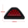 12 LED Triangular Brake Lights LED Rear Tail Lights Flashing Brake Lights Red Warning Lights