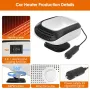 12V Car Heater Fan Car Electric Heater Fan Winter Defog With Fast Heating Heater Portable Car Heater Car Windshield Defrost Fast Heating