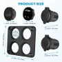 4 in 1 12V Socket with Single Switch 12 Volt Socket Motorhome with LED Voltmeter On/Off Switch Panel for Car Boat Motorhome Truck GPS Truck