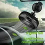 12V/24V 360° Rotation Car Cooling Fan 3Speed Single Head Electric Car Cooler Sucker Air Circulator Fan Electric Car Circulator for Auto Truck Off-Road