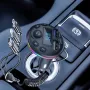 Car Bluetooth 5.0 FM Transmitter MP3 Modulator Player Handsfree Audio Receiver With 3 in 1 Charge Cable for IPhone Huawei Xiaomi