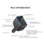 Y3 Car Audio Transmitter Bluetooth Music Player with Retractable Charging Cable and Fast Car Charger