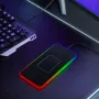 Car Wireless Charger with Atmosphere Lighting Wireless Phone Charger Fast Charging Station for 15 14 13 Pro Max