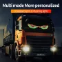 Universal Car Devil's Eye Decorative Light USB 5V Eye Decorative Light With 11 Modes Big Eyes Decorative LED Lamp