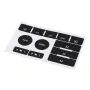 8PCS Car Matte Black Worn Button Repair Kit Stickers Decals For VW Volkswagen Touareg 2004 -2009