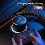 230W Car Fast Charger Adapter USB C 5-port Charging With 3 In 1 Cable For IPhone 14 Pro Max 13 12 for Samsung Galaxy S23/22