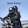 Coralme Q58MAX Motorcycle Helmet Mixing Intercom Helmet Bluetooth Headset with 300m Double Intercom Helmet Headset Group Speaker with LCD Display