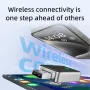 BABAOLONG 2 in 1 Wireless Carplay & Android Auto Adapter, Convert Wired to Wireless Adapter for Apple Carplay with Fast Stable 5.8Ghz WiFi Bluetooth Connection