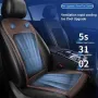 Summer Ventilation Seat Cushion 20W Cooling Pad Quick Cooling Turbo Fans Honeycomb Breathable Fabric 24 Air Outlets Six Sided Airflow Circulation Car Cooling Seat Pad