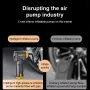 60W Handheld Portable Air Pump With Intelligent Digital Display Stop When Full Spiral Pressure Gathering Rapid Inflation With LED Lighting