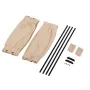 2pcs Universal Car Sunshade Side Window Curtains Automatic Folding UV Protection Pure Cloth Sun Visor Covers Thermal Insulation