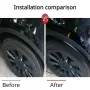 Car Wheel Eyebrow Fender Mudguards Splash Guards ABS Black Protects from Mud Dirt Snow Gravel Road Salt Automotive Accessories For Tesla Model Y 2023