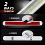 12-85V Ultra-Bright LED Cabin Lights Three Rows of 120 Beads Cab Reading Lights Aluminum Shell Trunk Lights for RVs Boats Camping