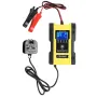 FOXSUR 7-Stages 12V 6A 24V 3A Battery Charger Touch Screen LCD Display Pulse Repair Automatic For Car Motorcycle Electric Scooter Lead-Acid Agm Gel Wet Lithium LiFePO4 Batteries