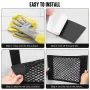 Car Trunk Organizer Mesh Net Double Mesh Trunk Storage Mesh Bag Fire Extinguisher Fixed Mesh Finishing Storage Elastic Strap