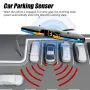 LED Parking Sensor Backup Detection System 4 Probes Reverse Radar Kit 12V Flush Mount Display Accurate Distance Alarm Easy Installation