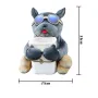 2 in 1 Car Mounted Tissue Box Cartoon Plush Doll Auto Armrest Box Hanging Paper Drawer Storage Car Trash Can Tissue Holder