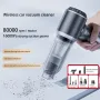 Suitu 16000Pa Cordless Car Vacuum Cleaner 3 Speed Adjustable Brushless With Power Display Brushless Strong Power Display Handheld Blowing Suction Home Car Dual-Purpose