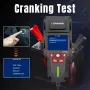 Konnwei KW700 12V 24V Car Truck Automotive Lead-Acid Battery Tester With Printer Battery Analyzer Cranking Test Charging Test 10-2000CCA Check Voltage CCA Internal Resistance SOC SOH