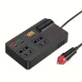 Car Inverter 12V 24V to 220V Multi-Function Socket Mobile Phone Charger 120W Car Power Converter with Smart Digital Display